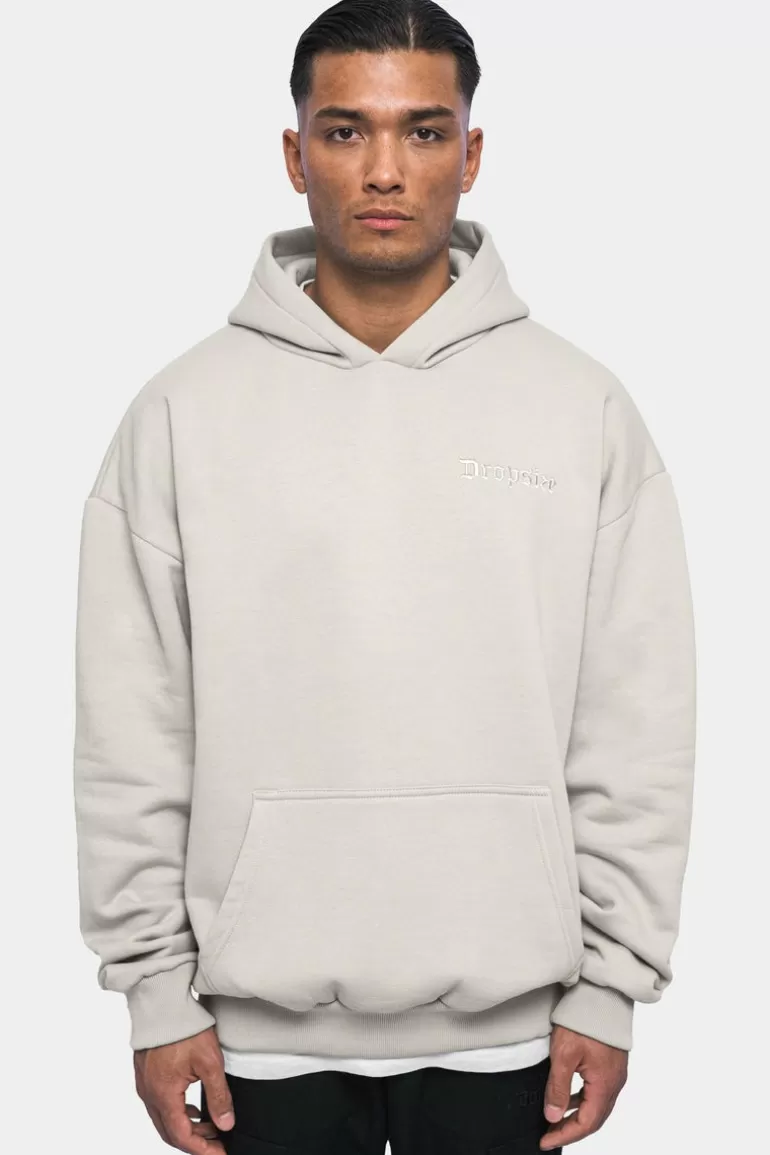 Flash Sale Dropsize Heavy Oversize Embo Hoodie Moon Beam