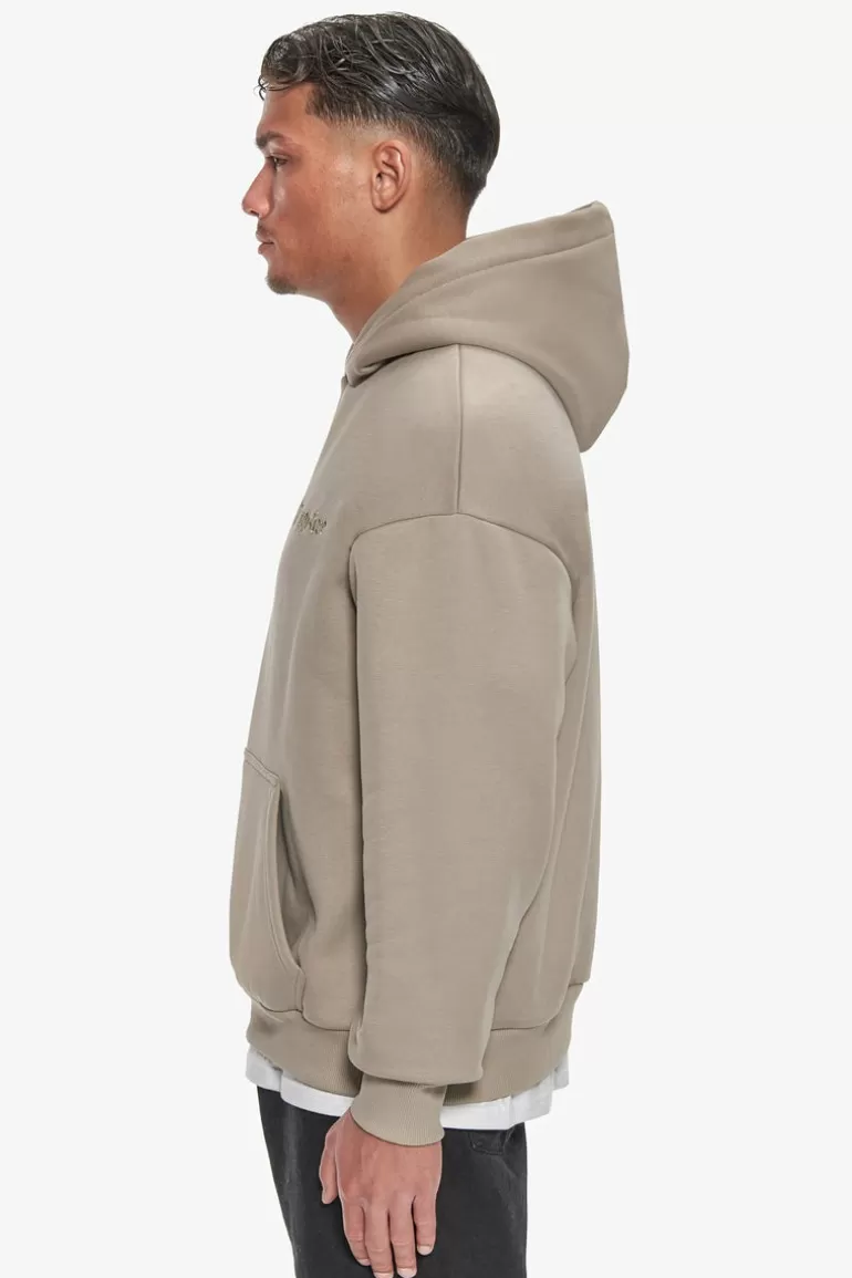 Cheap Dropsize Heavy Oversize Embo Hoodie Simply Taupe