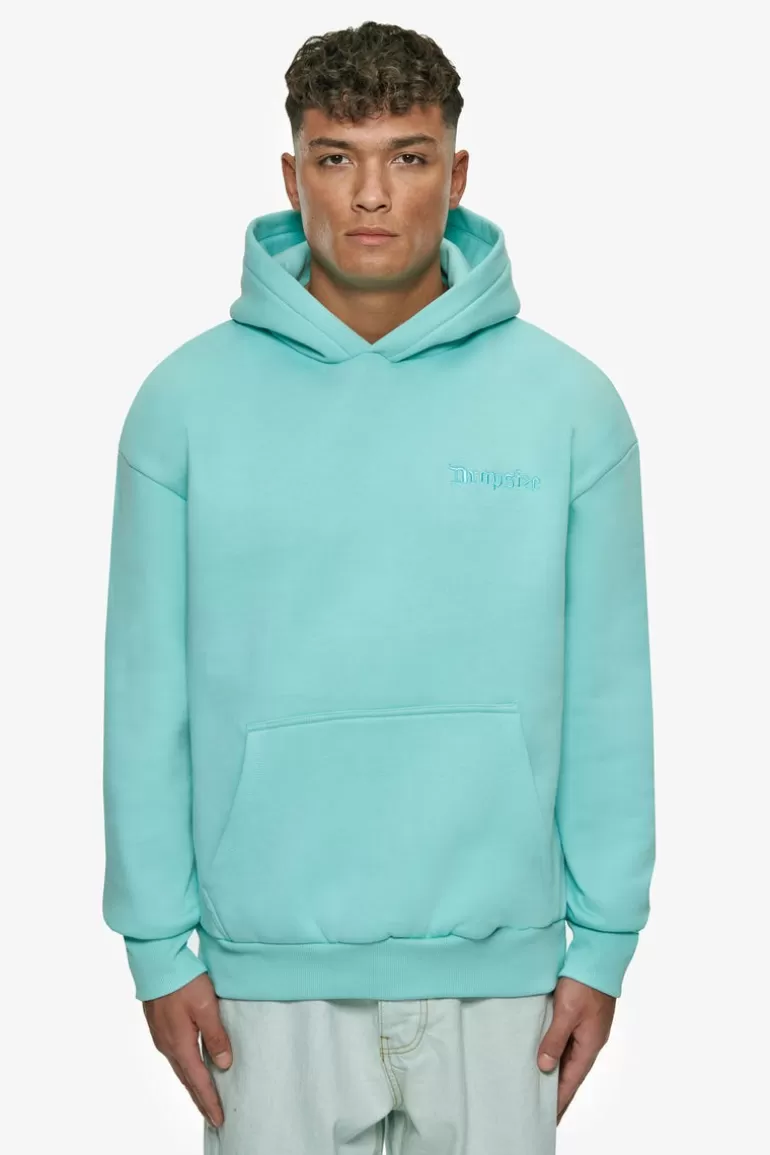 Best Dropsize Heavy Oversize Embo Hoodie Turquoise