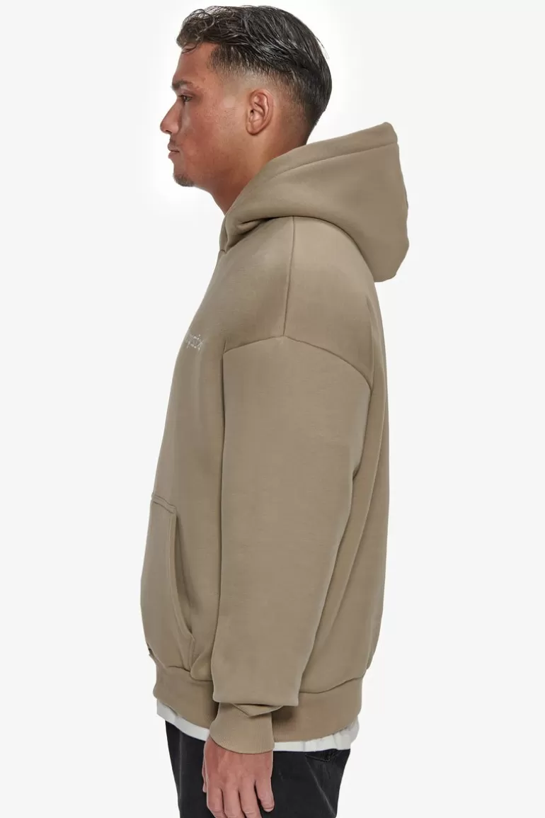 Fashion Dropsize Heavy Oversize Embo Hoodie Weathered Teak