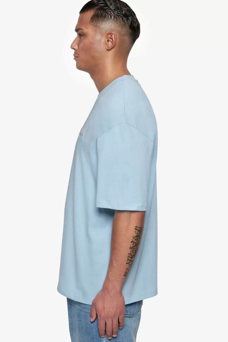 Best Dropsize Heavy Oversize Embo T-Shirt Baby Blue