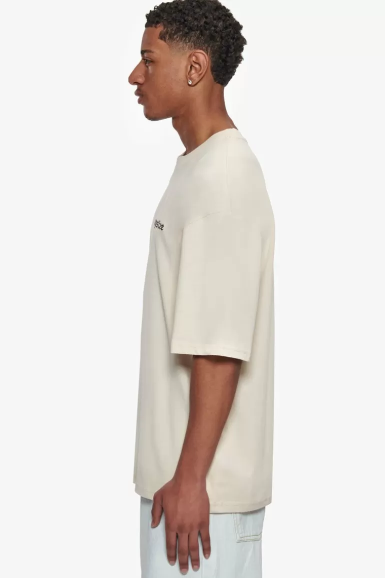 New Dropsize Heavy Oversize Embo T-Shirt Coconut Milk