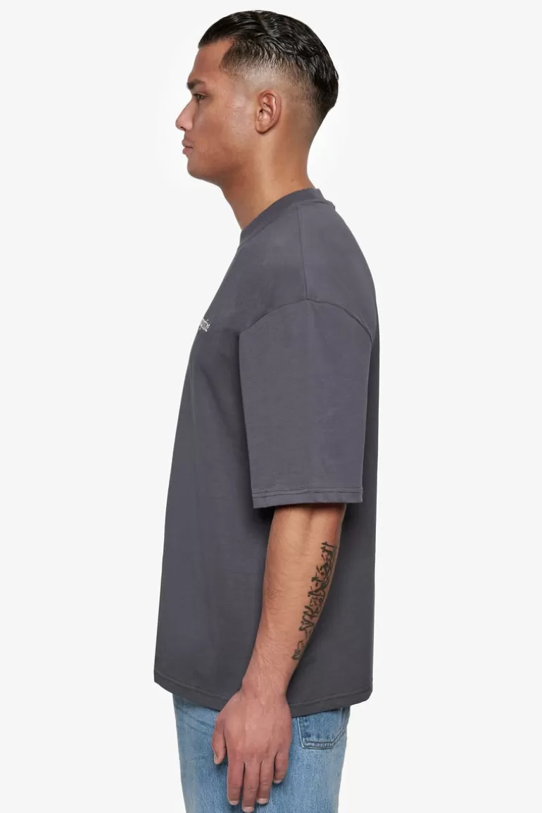 Best Sale Dropsize Heavy Oversize Embo T-Shirt Dark Grey