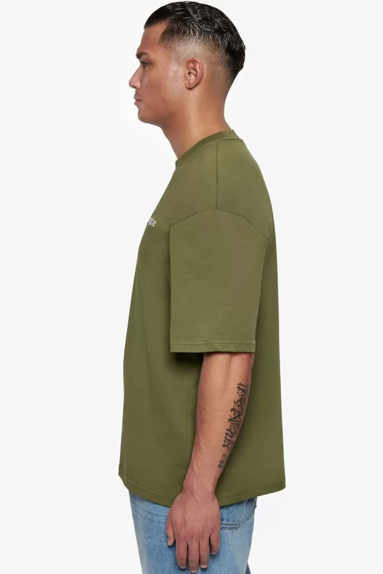 Best Sale Dropsize Heavy Oversize Embo T-Shirt Olive