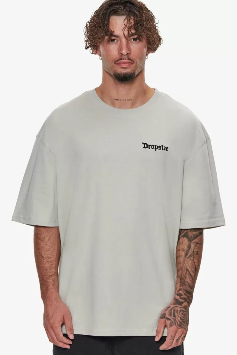 Flash Sale Dropsize Heavy Oversize Embo T-Shirt V3 Quite Grey