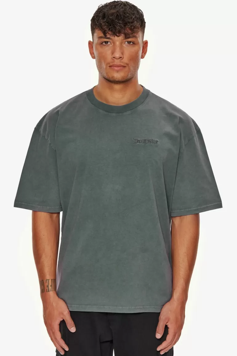 Best Dropsize Heavy Oversize Embo T-Shirt Washed Grey