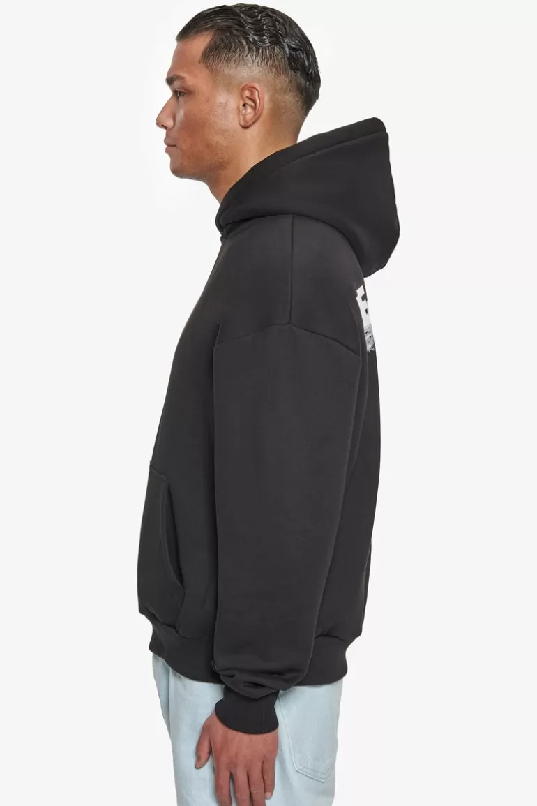 Cheap Dropsize Heavy Oversize Fearless Hoodie Black