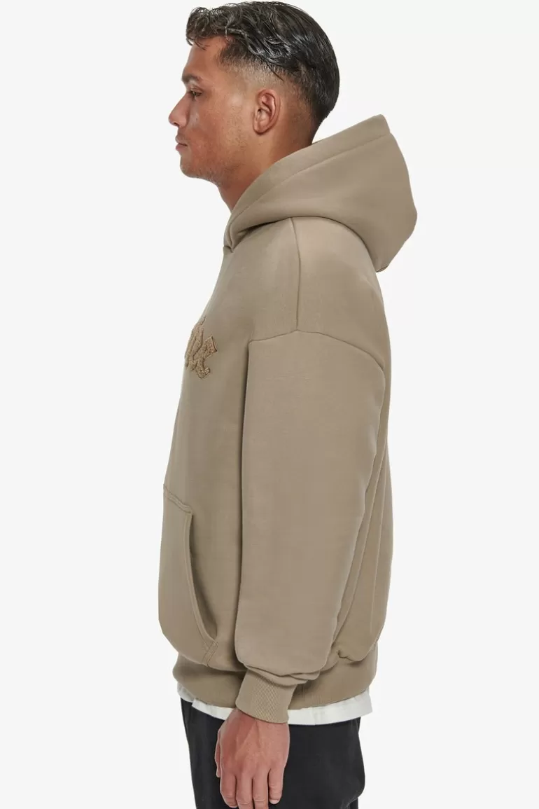 Discount Dropsize Heavy Oversize Frottee Embo Hoodie Weathered Teak