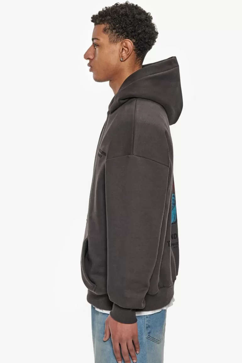 Flash Sale Dropsize Heavy Oversize Grow Rich Hoodie Washed Black