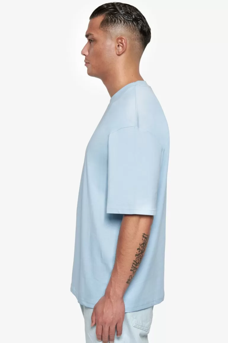 New Dropsize Heavy Oversize Hd Logo T-Shirt Baby Blue