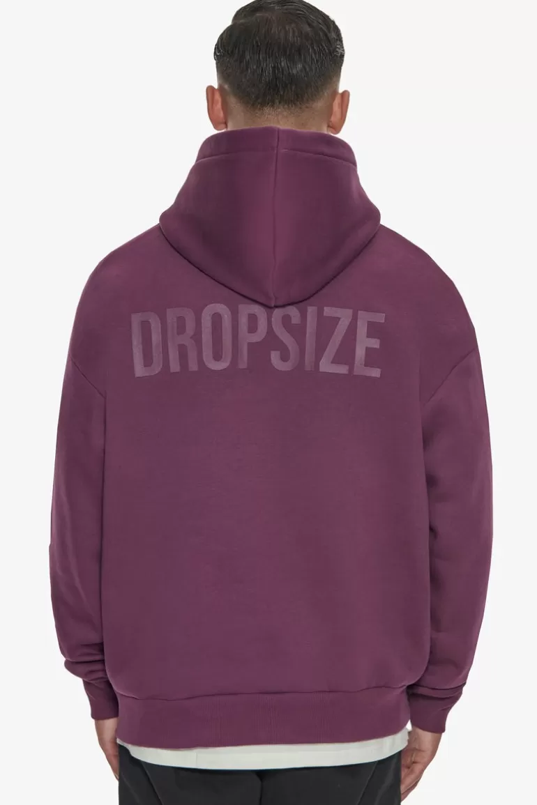 Store Dropsize Heavy Oversize Hd Print Hoodie Grape