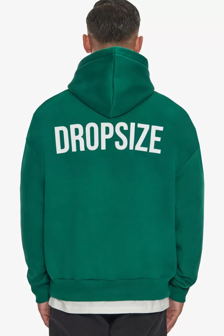 Cheap Dropsize Heavy Oversize Hd Print Hoodie Green / White