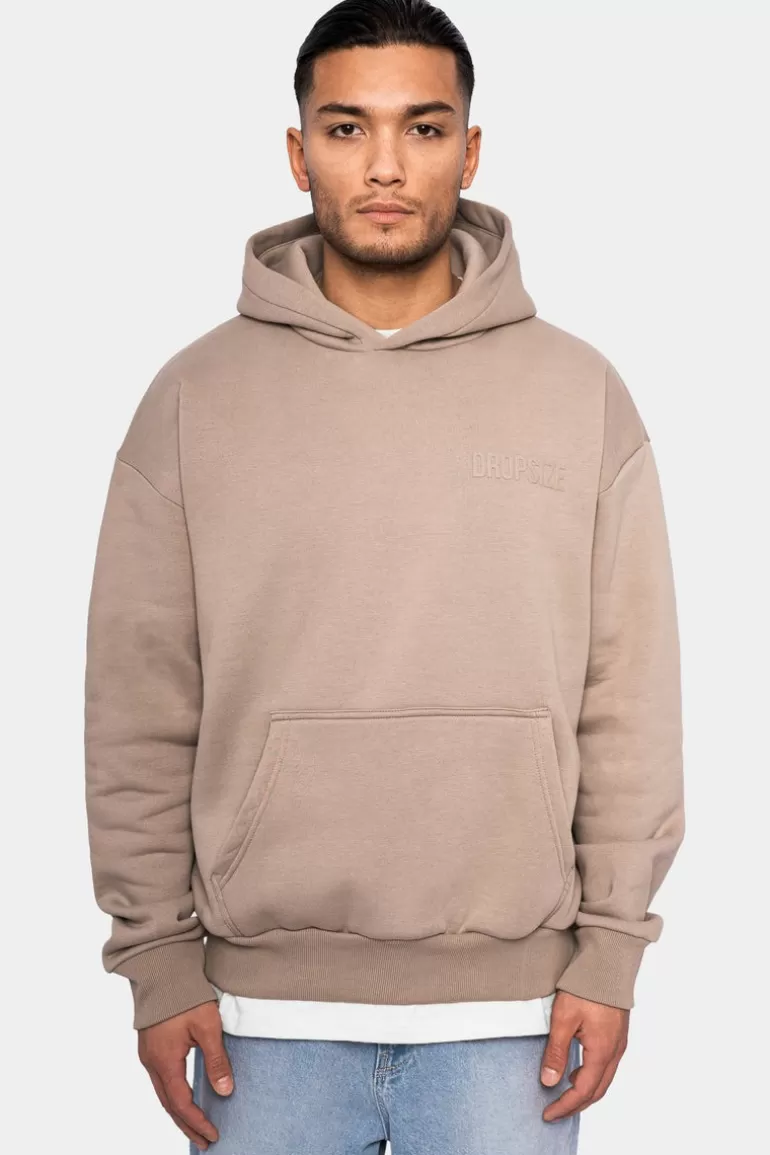 New Dropsize Heavy Oversize Hd Print Hoodie Simply Taupe