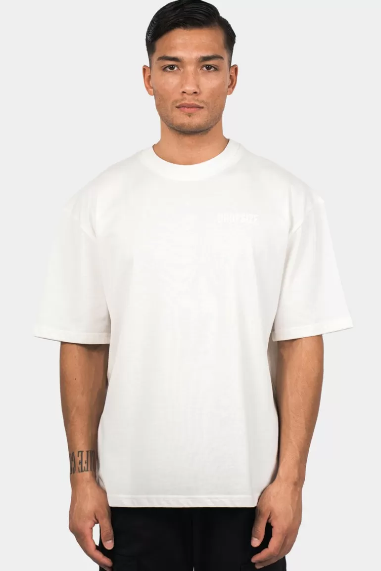 Flash Sale Dropsize Heavy Oversize Hd Print T-Shirt Cream White