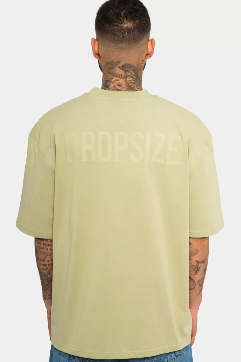 Store Dropsize Heavy Oversize Hd Print T-Shirt Pistachio