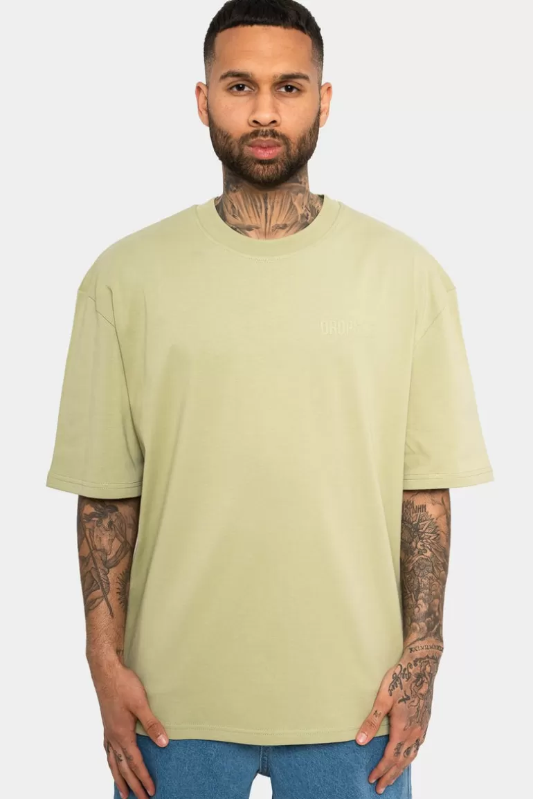 Store Dropsize Heavy Oversize Hd Print T-Shirt Pistachio