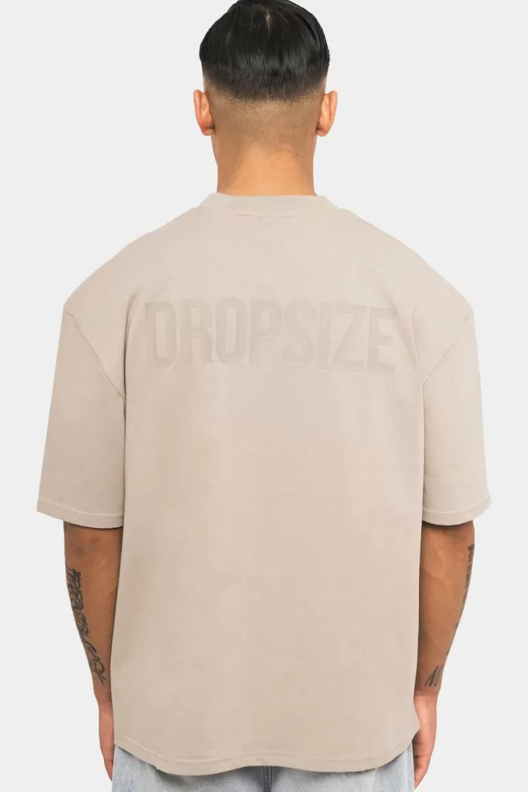 Store Dropsize Heavy Oversize Hd Print T-Shirt Stone