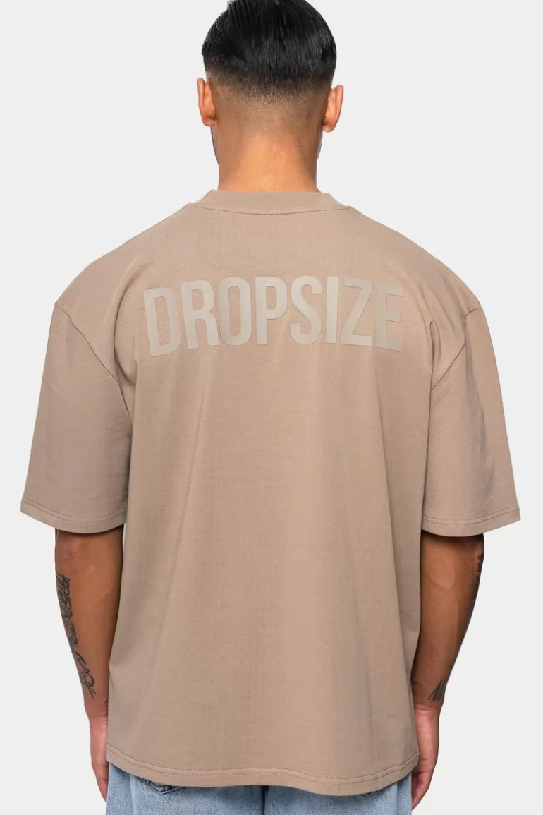 Flash Sale Dropsize Heavy Oversize Hd Print T-Shirt Weathered Teak