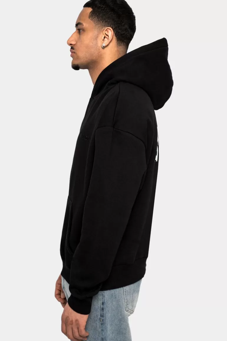 Hot Dropsize Heavy Oversize Hoodie Crew Love V2 Black