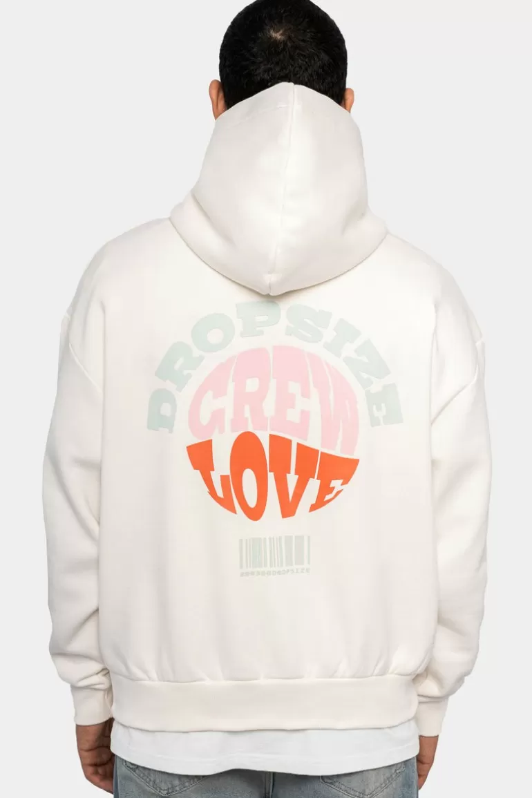 New Dropsize Heavy Oversize Hoodie Crew Love V2 Cream