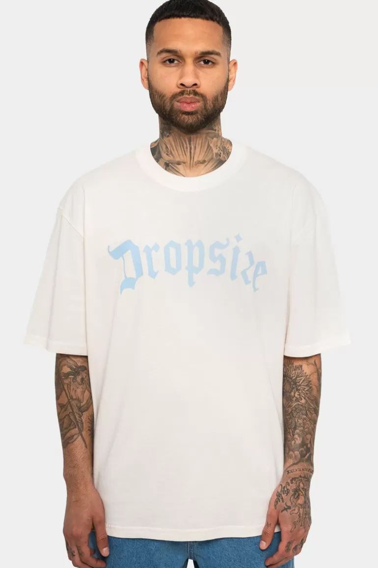 New Dropsize Heavy Oversize Logo T-Shirt Coconut Cream