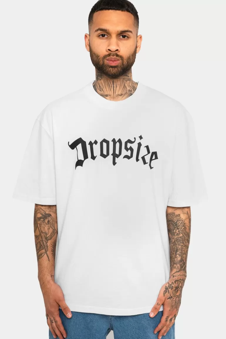 Best Sale Dropsize Heavy Oversize Logo T-Shirt White