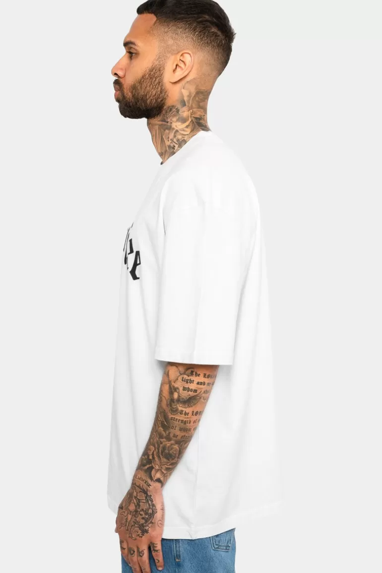 Best Sale Dropsize Heavy Oversize Logo T-Shirt White