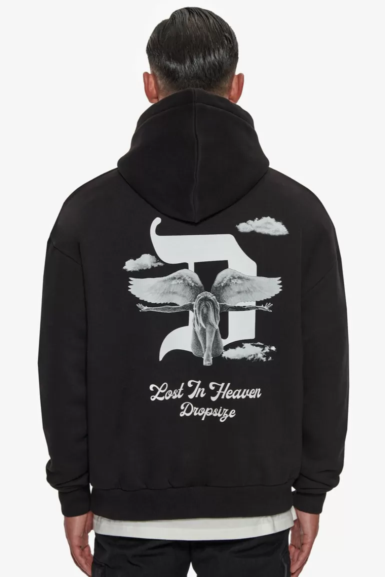 Sale Dropsize Heavy Oversize Lost In Heaven Hoodie Black