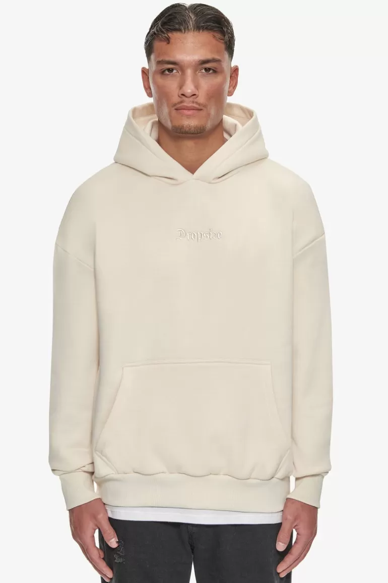 Best Dropsize Heavy Oversize Middle Embo Hoodie Coconut Milk