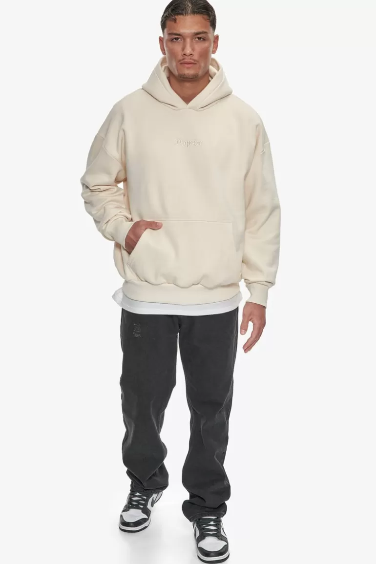 Best Dropsize Heavy Oversize Middle Embo Hoodie Coconut Milk