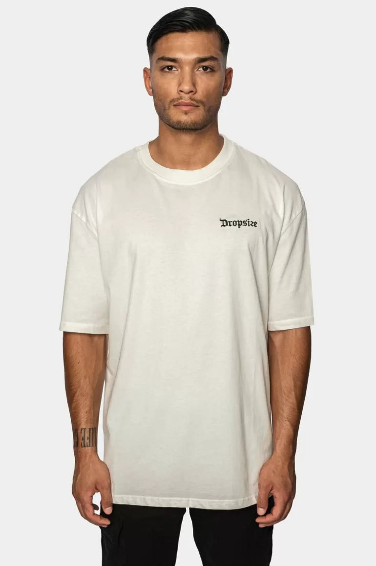 Store Dropsize Heavy Oversize ''Money On My Mind'' T-Shirt Cream White