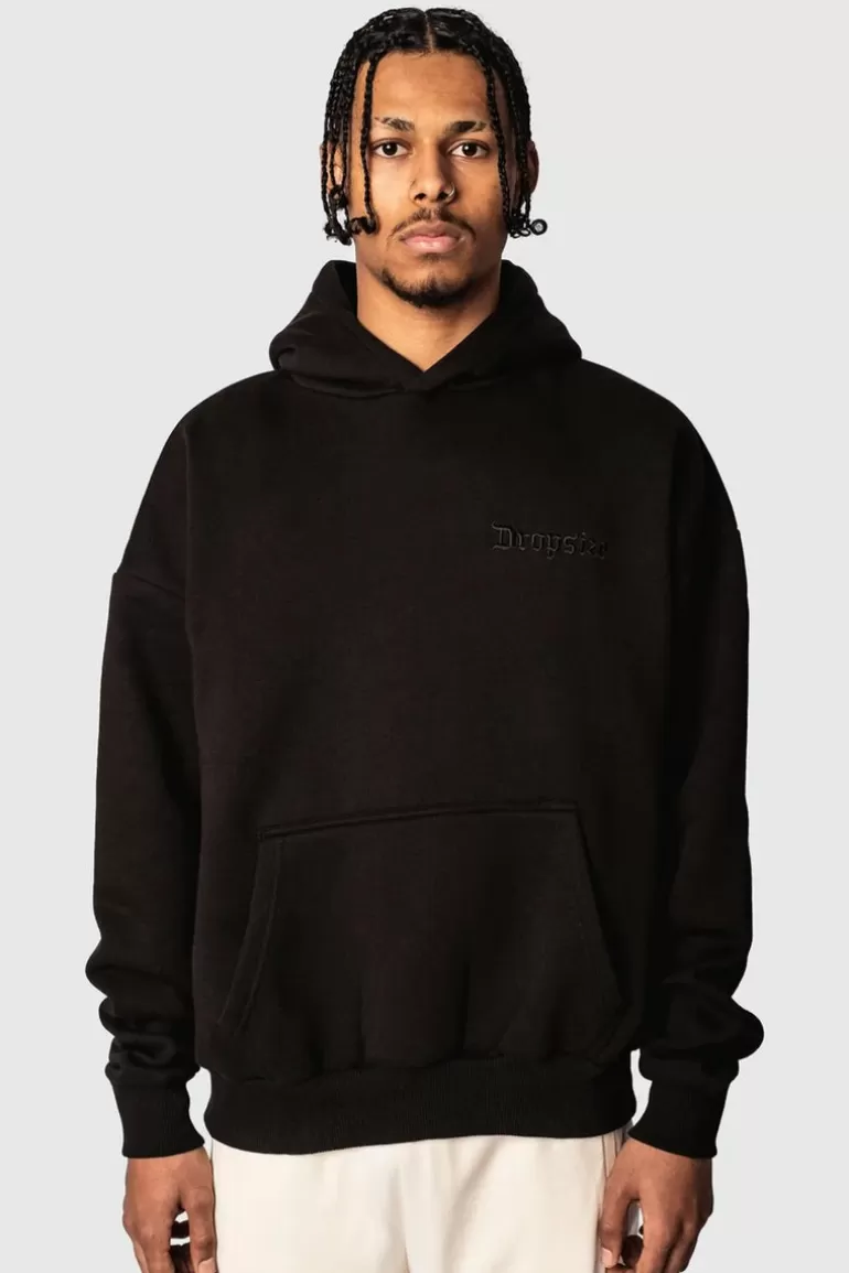 Shop Dropsize Heavy Oversize Moon V2 Hoodie Black