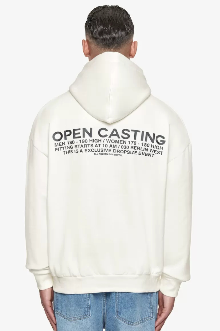 Best Dropsize Heavy Oversize ''Open Casting'' Hoodie Cream White