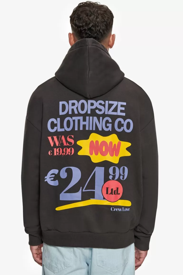 Shop Dropsize Heavy Oversize Out Now Hoodie Washed Black