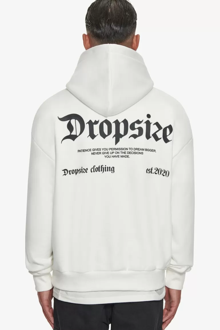 Sale Dropsize Heavy Oversize Patience Hoodie Washed White