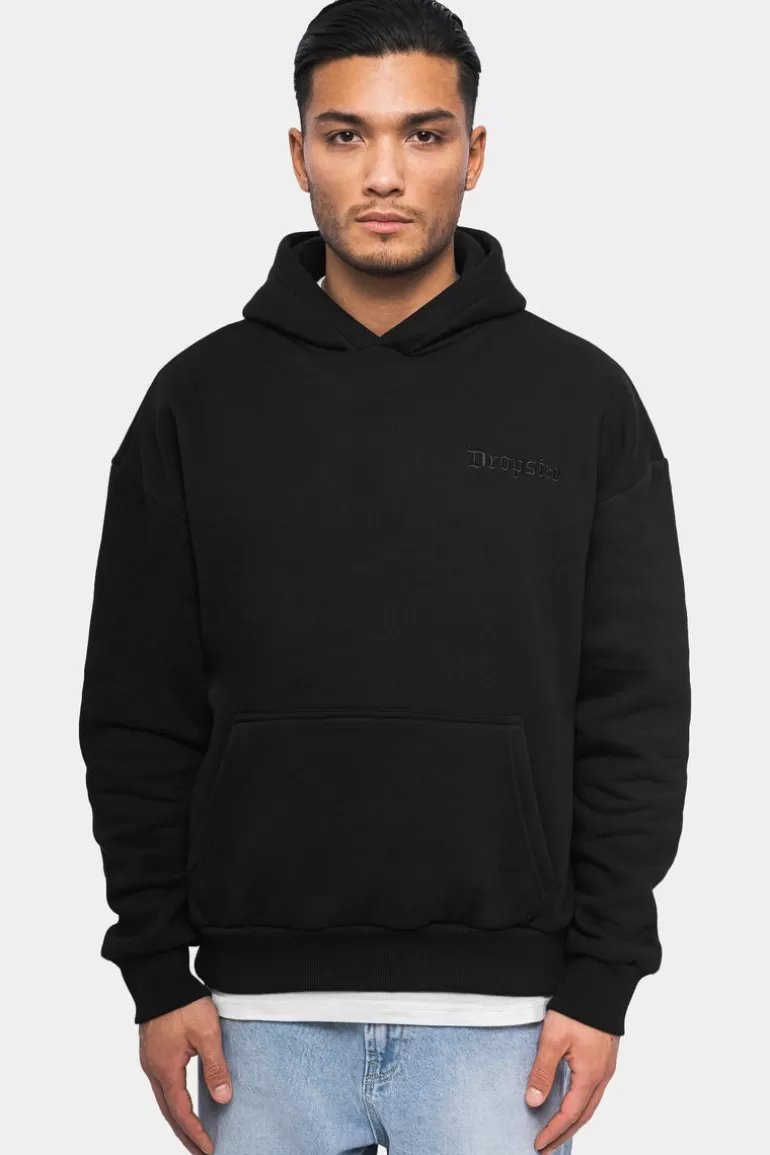 Hot Dropsize Heavy Oversize Quatro Hoodie Black