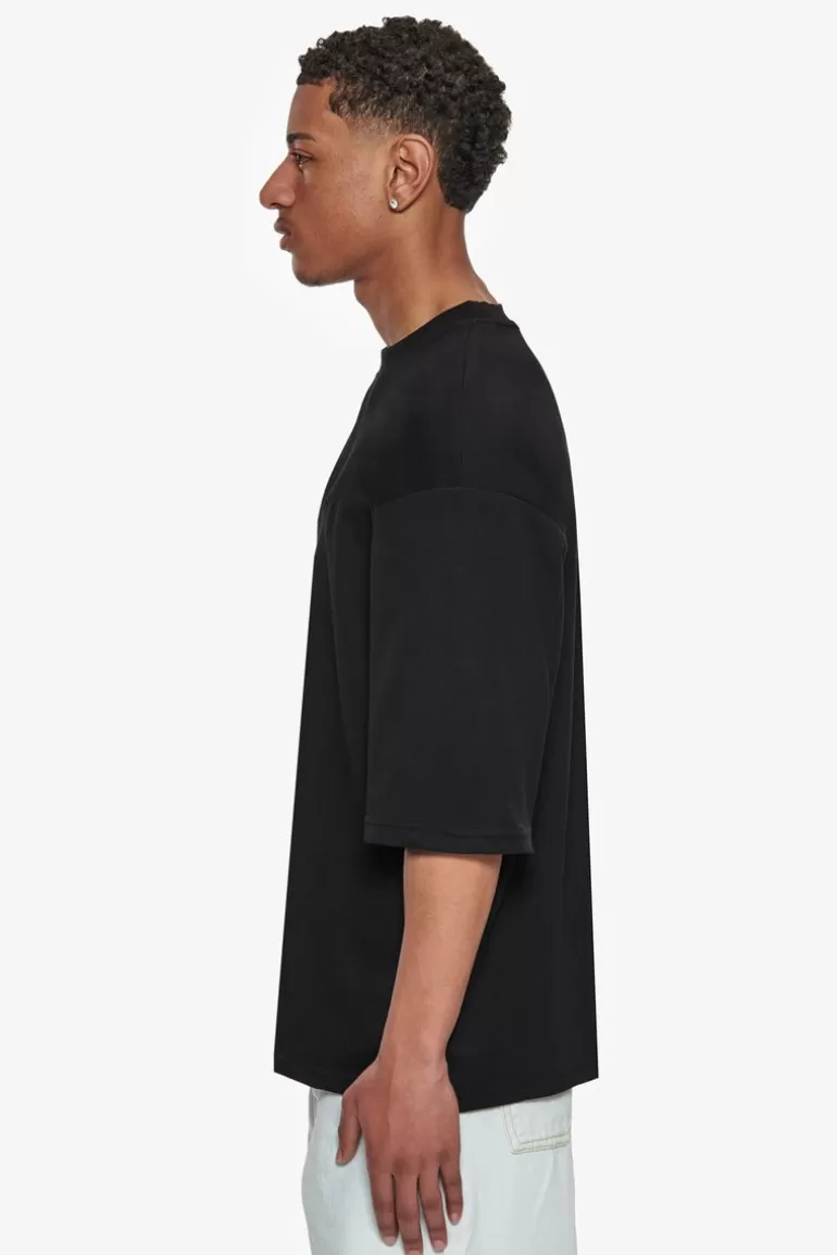 Best Sale Dropsize Heavy Oversize Silk Embo T-Shirt Black