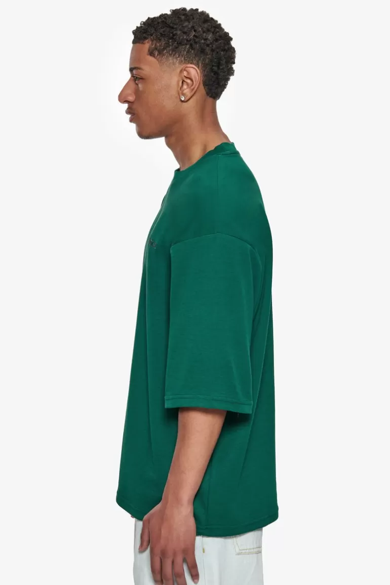 Sale Dropsize Heavy Oversize Silk Embo T-Shirt Green