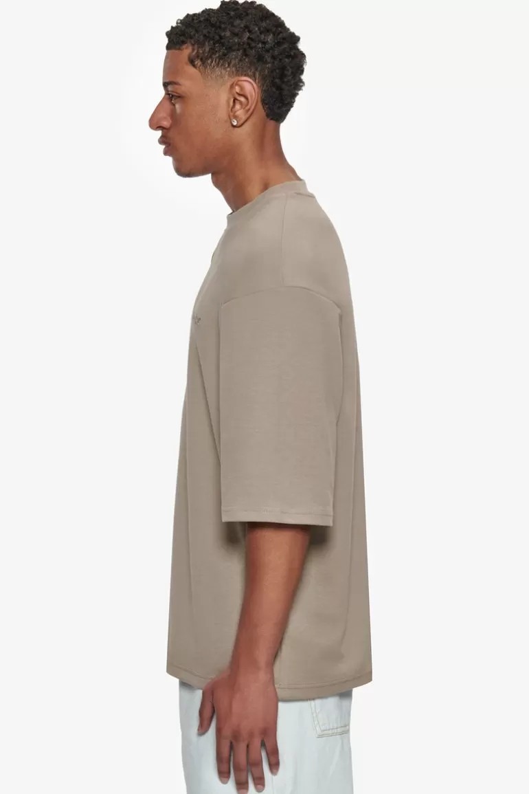 Best Dropsize Heavy Oversize Silk Embo T-Shirt Simply Taupe