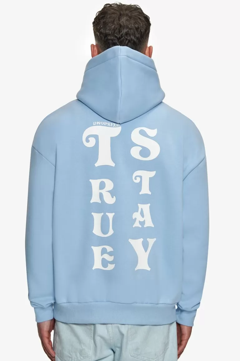 Cheap Dropsize Heavy Oversize Stay True Hoodie Baby Blue