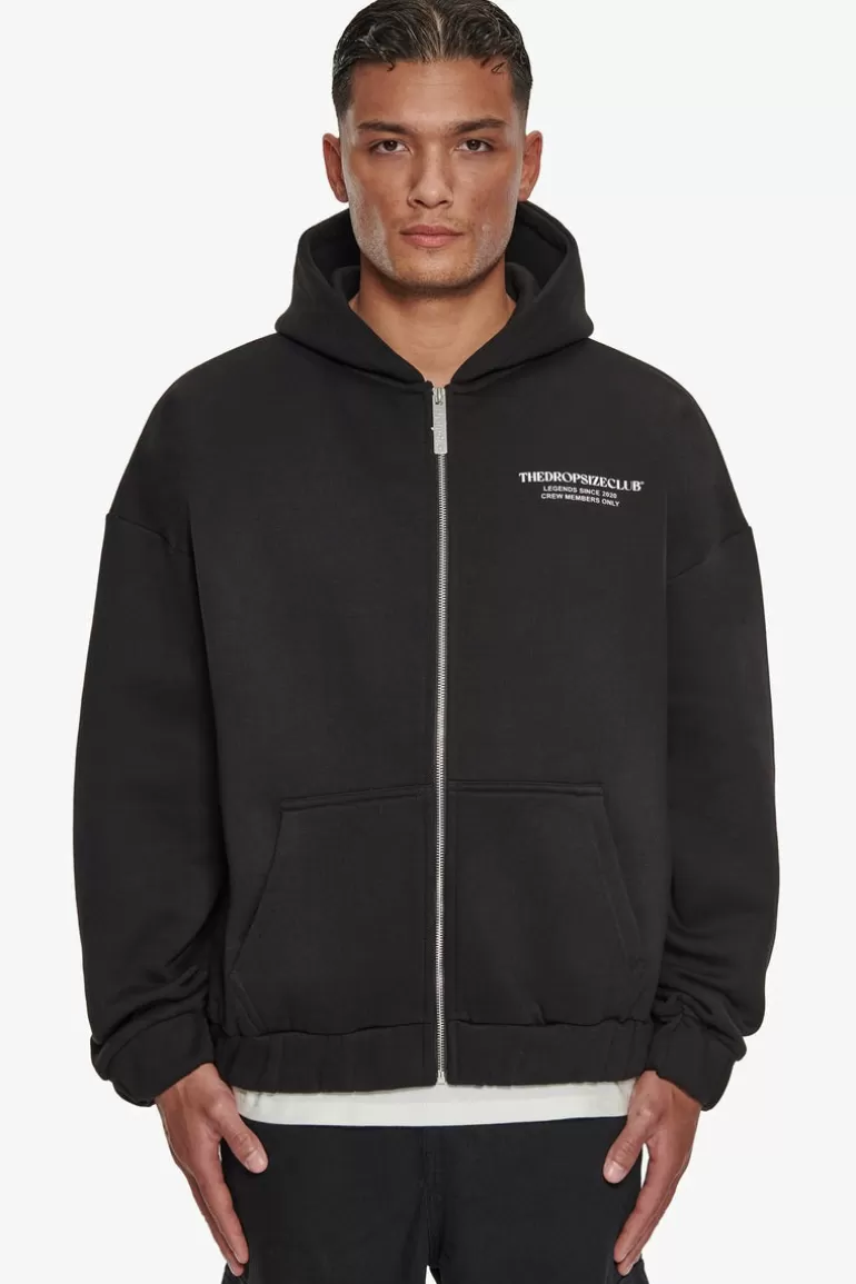 Flash Sale Dropsize Heavy Oversize Tdc Zip-Hoodie Black