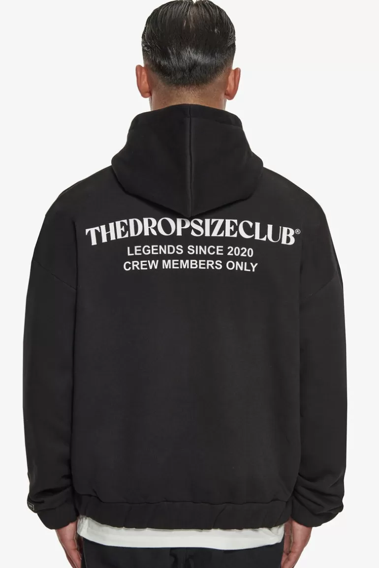 Flash Sale Dropsize Heavy Oversize Tdc Zip-Hoodie Black