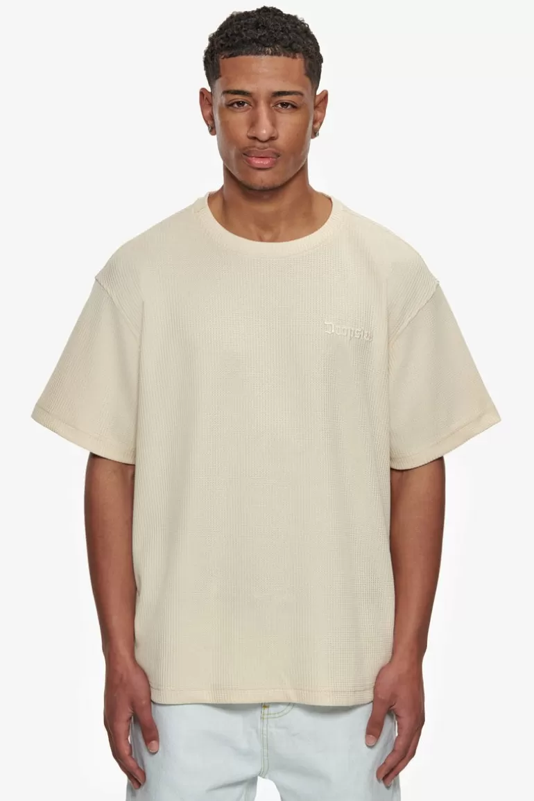 Clearance Dropsize Heavy Oversize V2 Waffle T-Shirt Cream