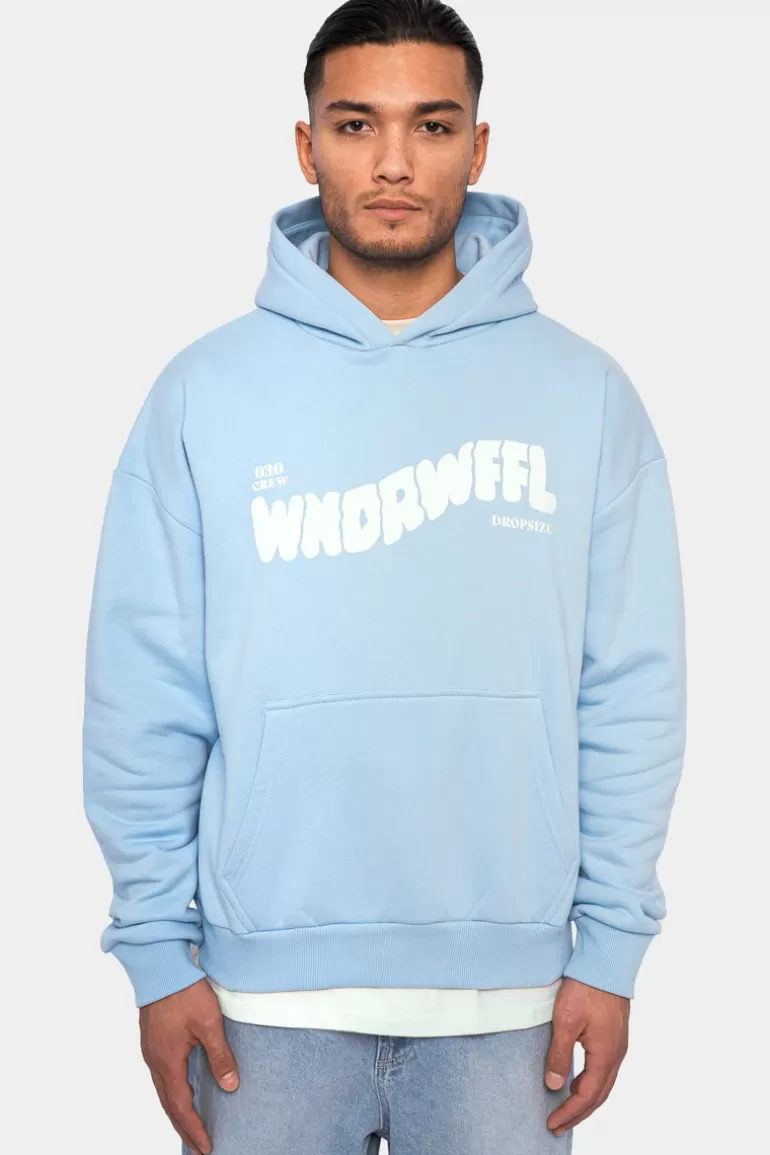 Flash Sale Dropsize Heavy Oversize Wonder Waffel Hoodie Baby Blue