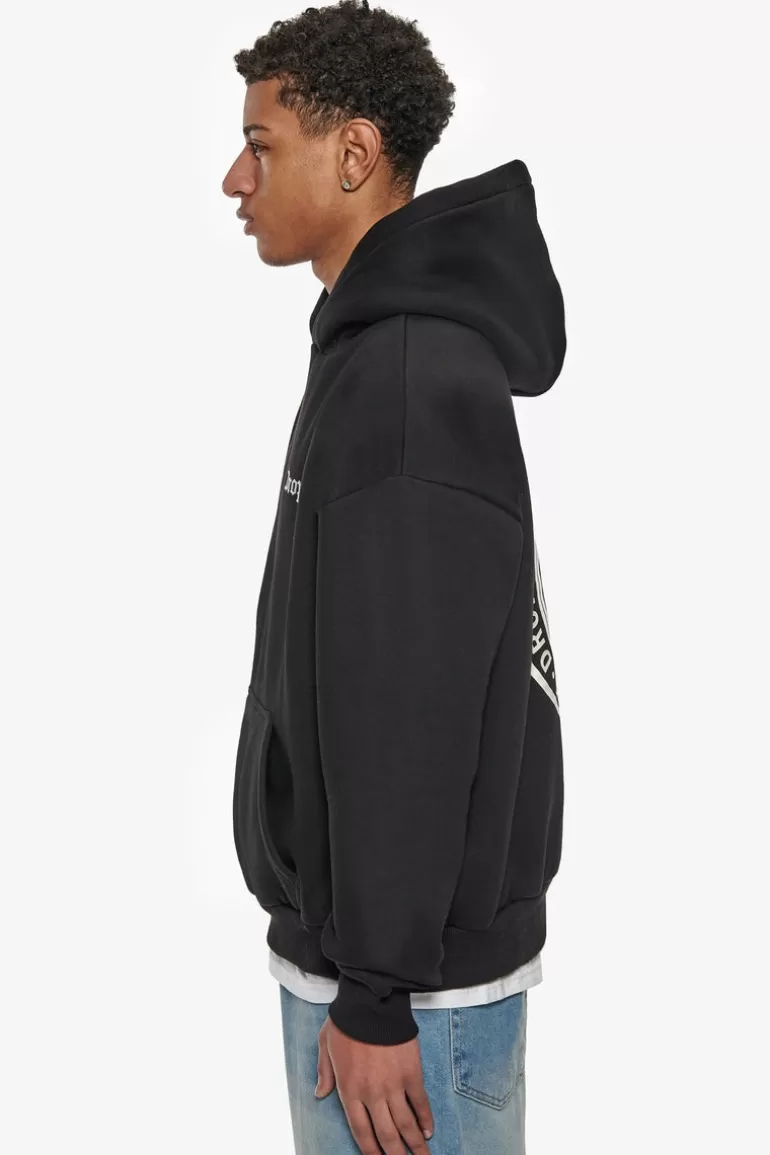 Cheap Dropsize Heavy Oversize Worldwide Hoodie Black