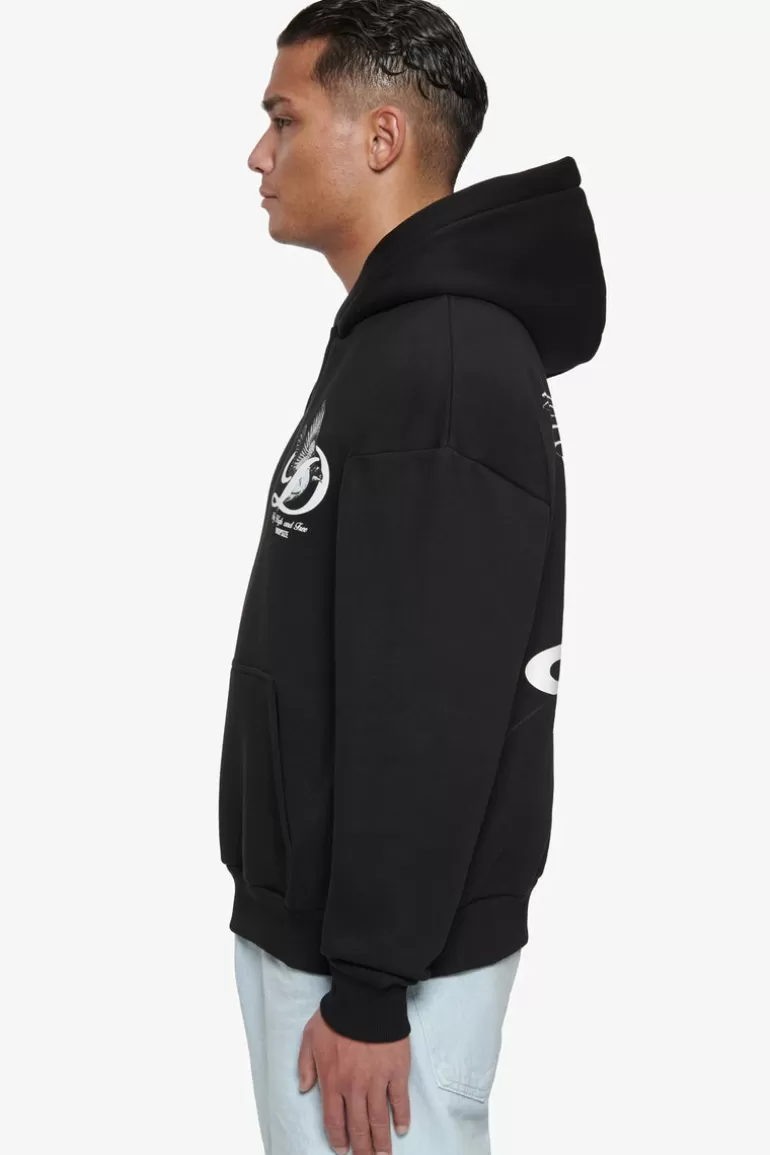 Best Dropsize Heavy Overzize Fly High Hoodie Black