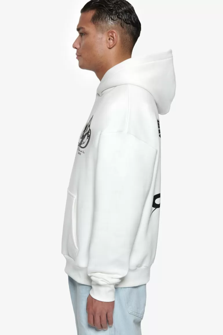 Store Dropsize Heavy Overzize Fly High Hoodie Washed White