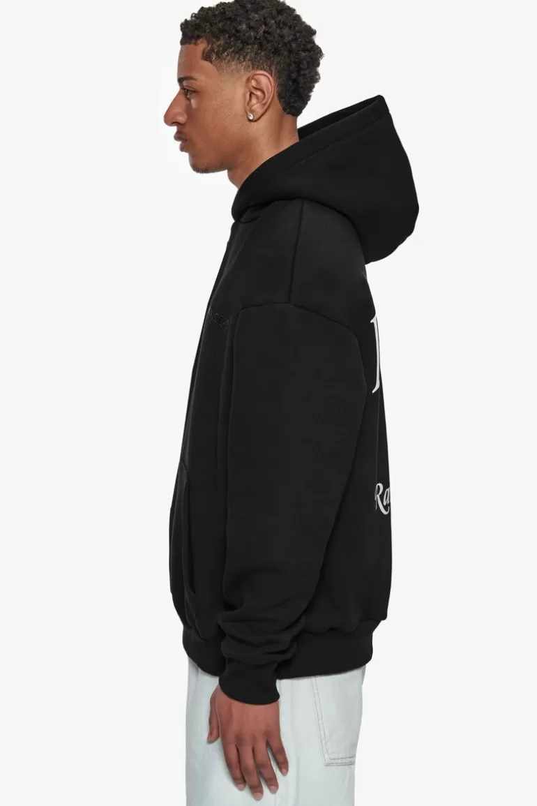 Shop Dropsize Heavy Overzize Raised In Heaven Hoodie Black