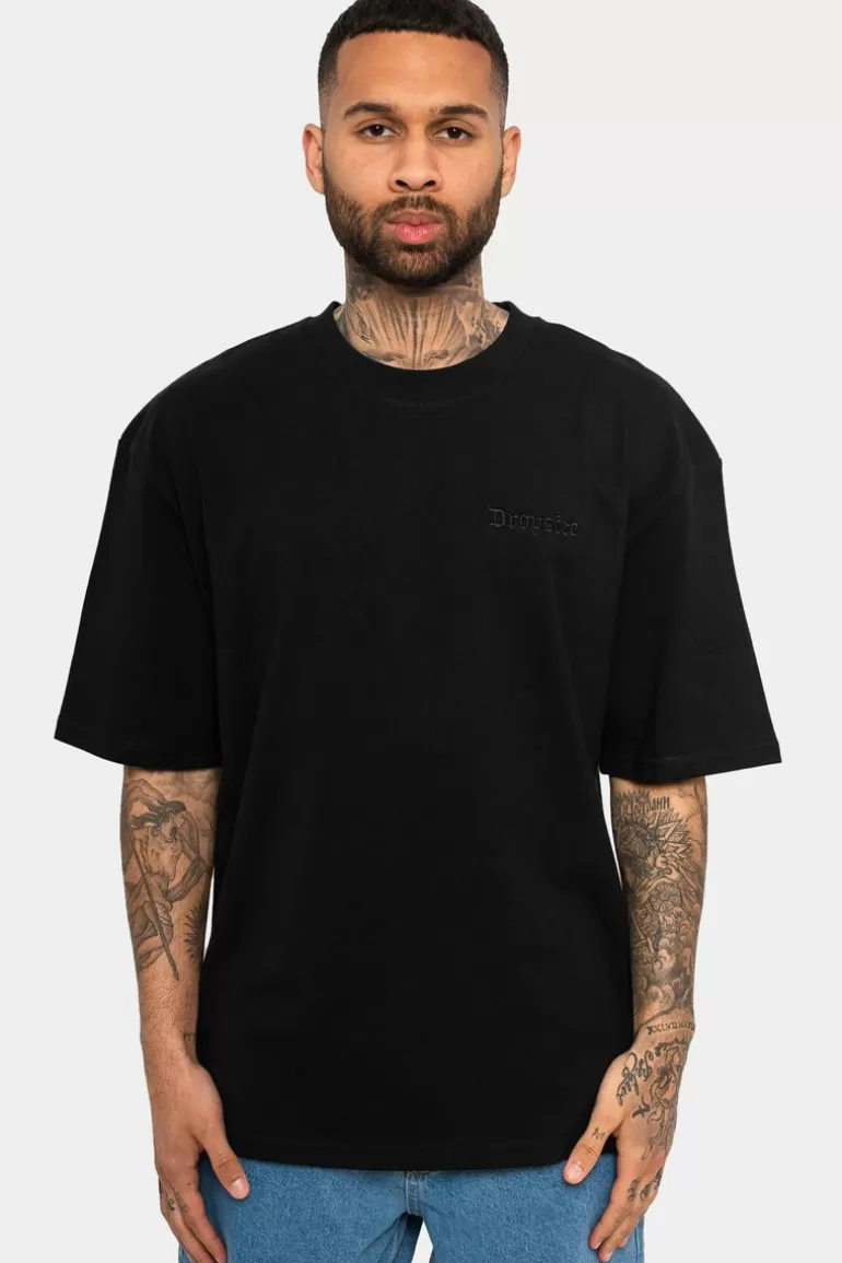 Best Sale Dropsize Heavy Quattro T-Shirt Black