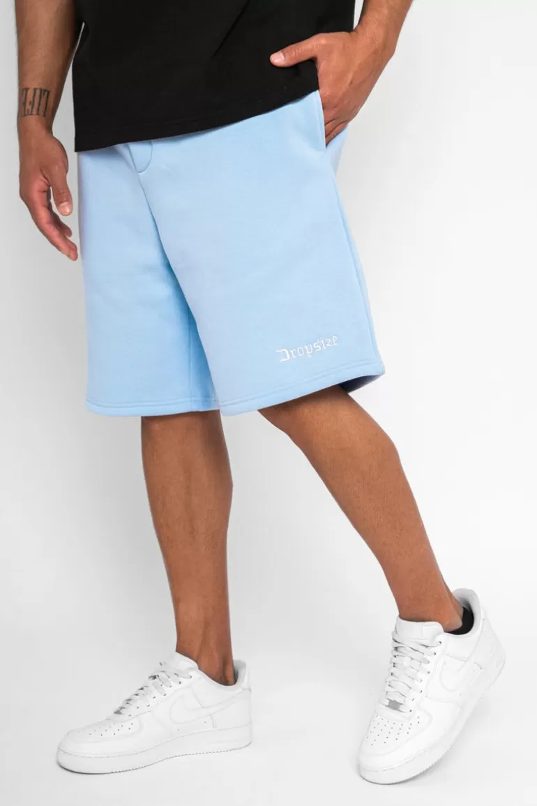 Fashion Dropsize Heavy Sweat Embo Short Baby Blue